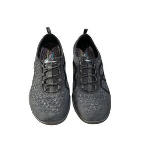 Skechers Relaxed Fit Air-Cooled Memory Foam Black Shoes Women Size 10